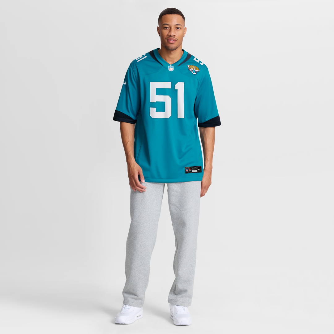Ventrell Miller Jacksonville Jaguars Nike  Game Jersey -  Teal