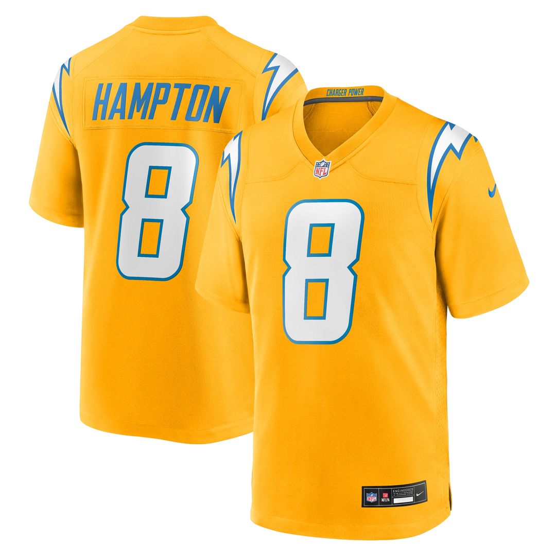Omarion Hampton Los Angeles Chargers Nike Alternate Super Chargers Game Player Jersey - Navy
