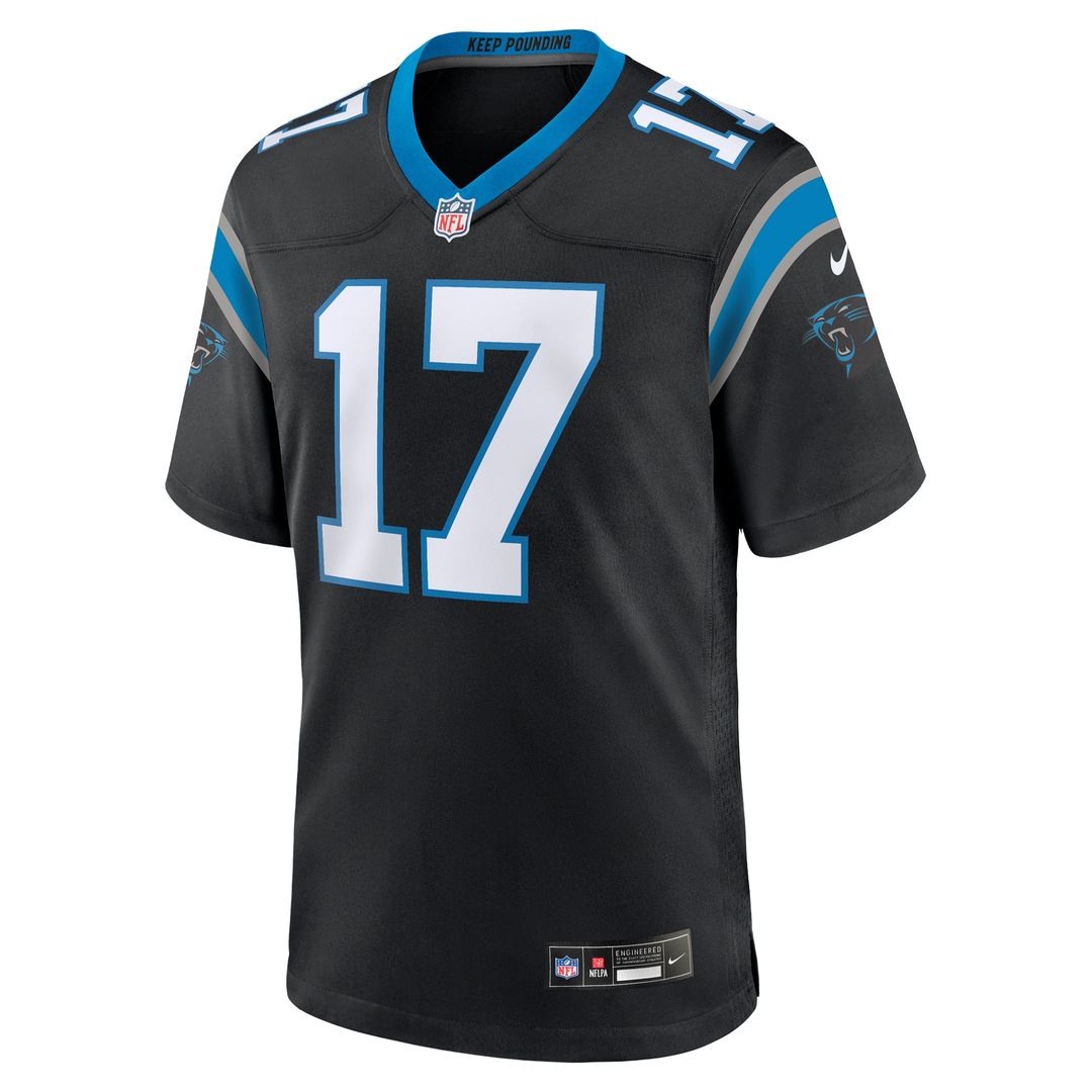 Xavier Legette Carolina Panthers Nike Team Game Player Jersey - Black