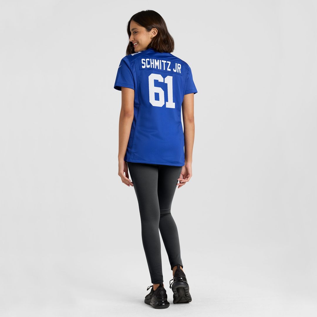 John Michael Schmitz Jr. New York Giants Nike Women's  Game Jersey -  Royal