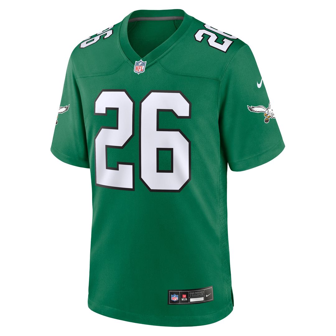 Saquon Barkley Philadelphia Eagles Nike Team Game Jersey -  Midnight Green