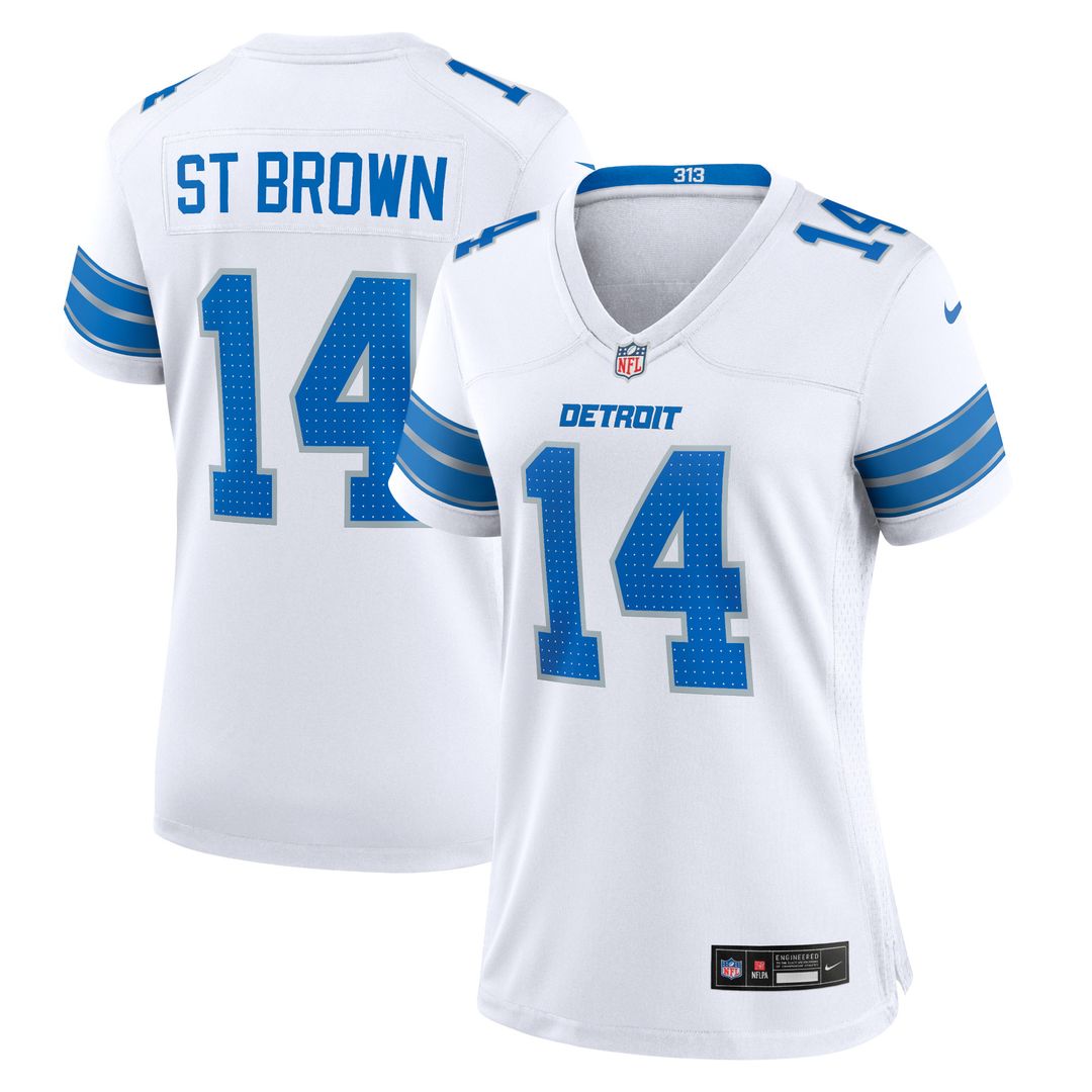 Amon-Ra St. Brown Detroit Lions Nike Women's 2nd Alternate Game Jersey - Black