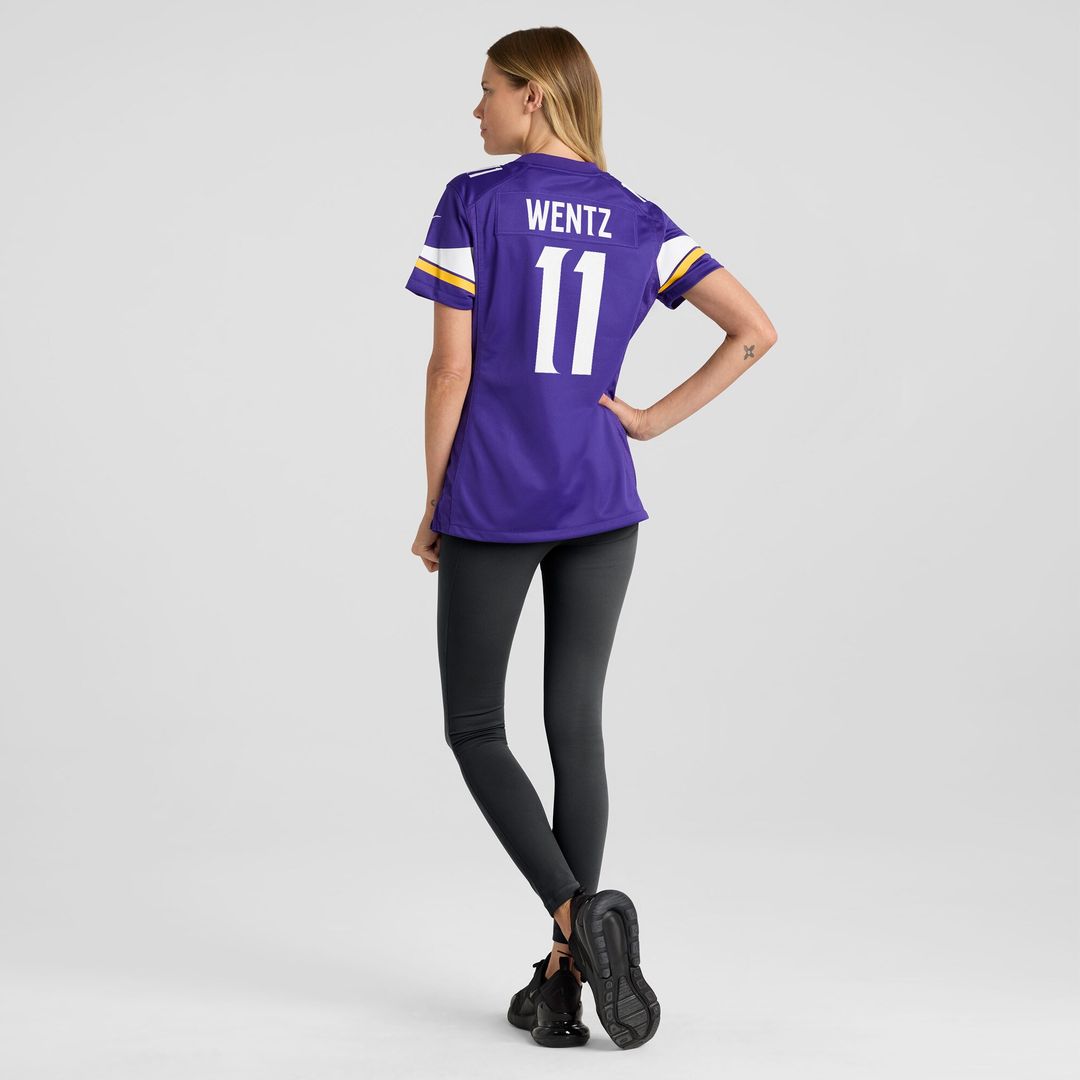 Carson Wentz Minnesota Vikings Nike Women's Team Game Jersey -  Purple