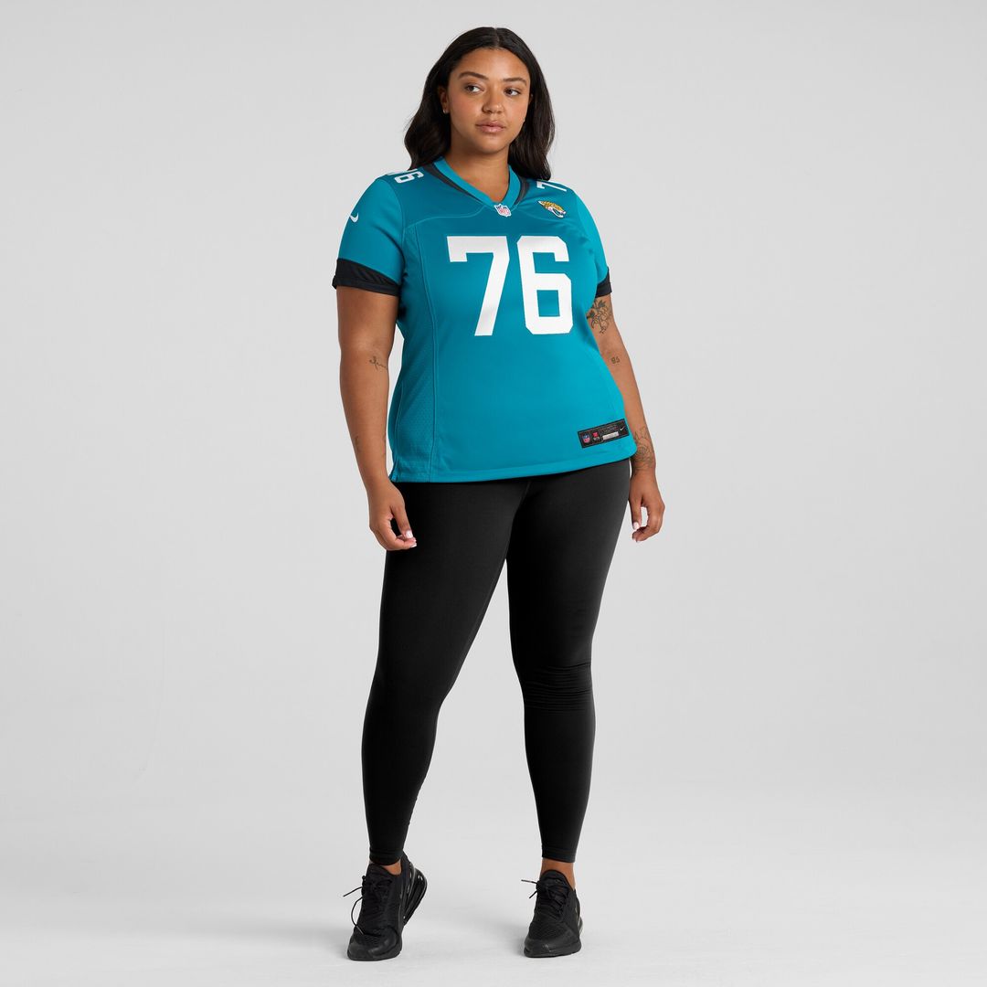 Ezra Cleveland Jacksonville Jaguars Nike Women's  Game Jersey -  Teal