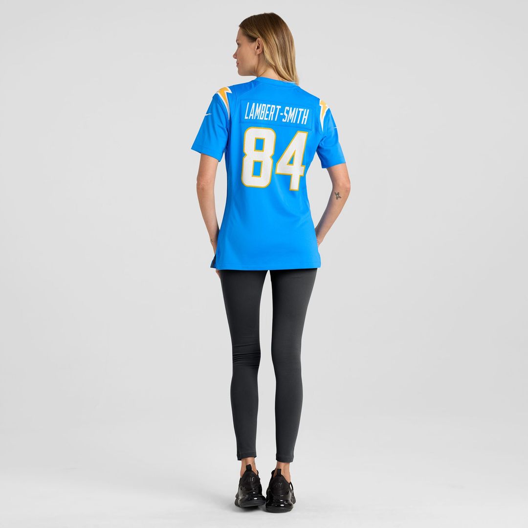 KeAndre Lambert-Smith Los Angeles Chargers Nike Women's Team Game Jersey -  Powder Blue