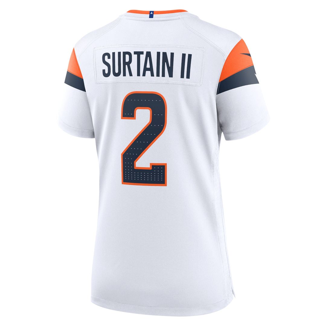 Patrick Surtain II Denver Broncos Nike Women's Team Game Jersey - Orange