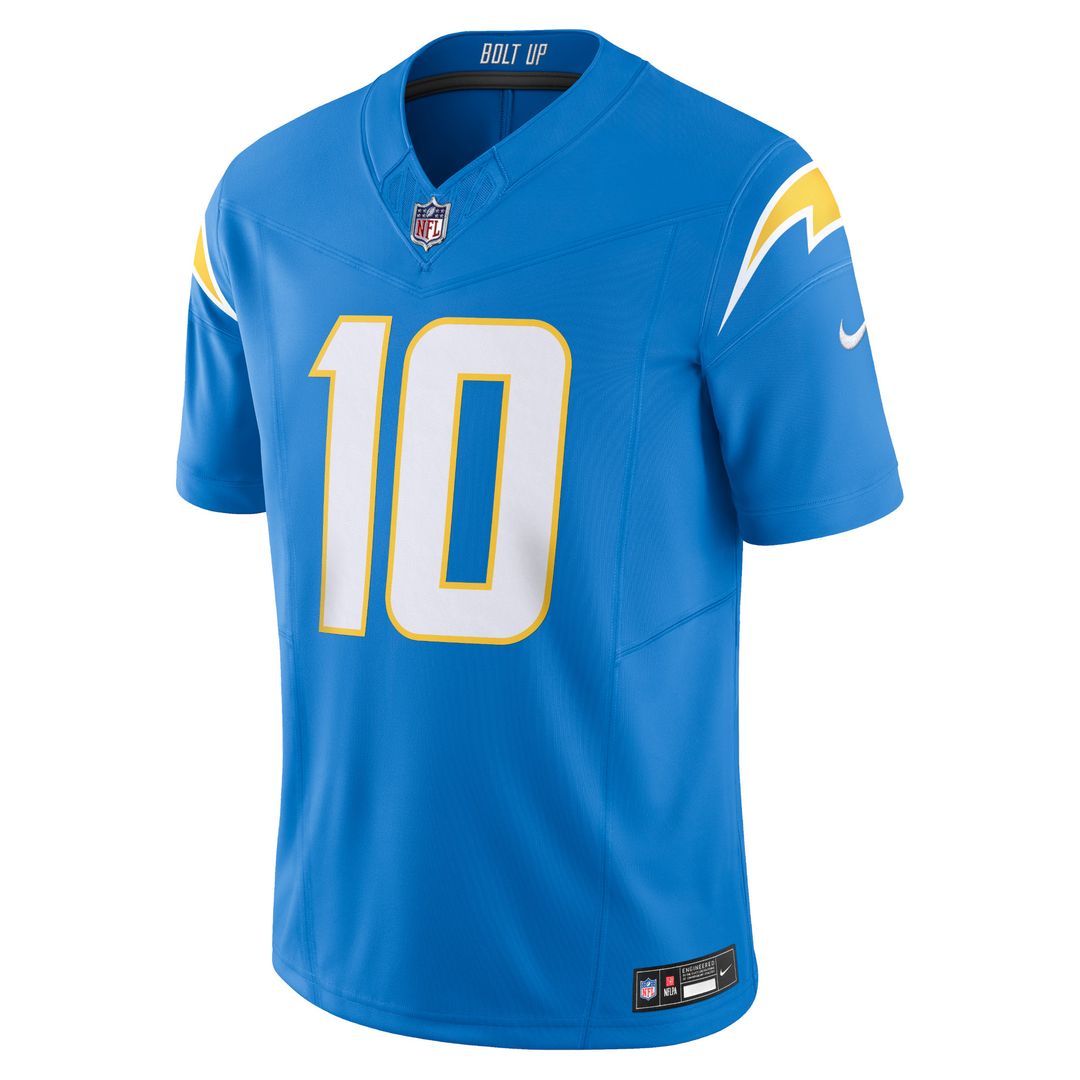Justin Herbert Los Angeles Chargers Nike Alternate Charger Power Vapor F.U.S.E. Limited Jersey - Gold
